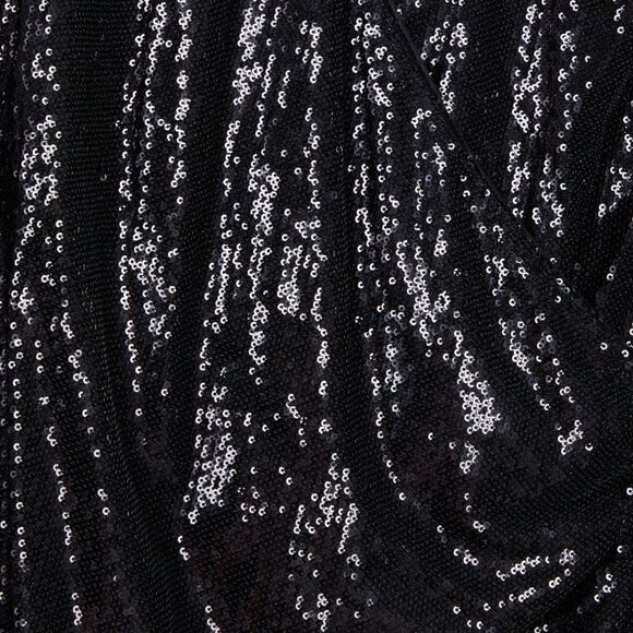 $315 The Kooples SHORT BLACK SEQUIN DRESS NWT - Picture 8 of 14